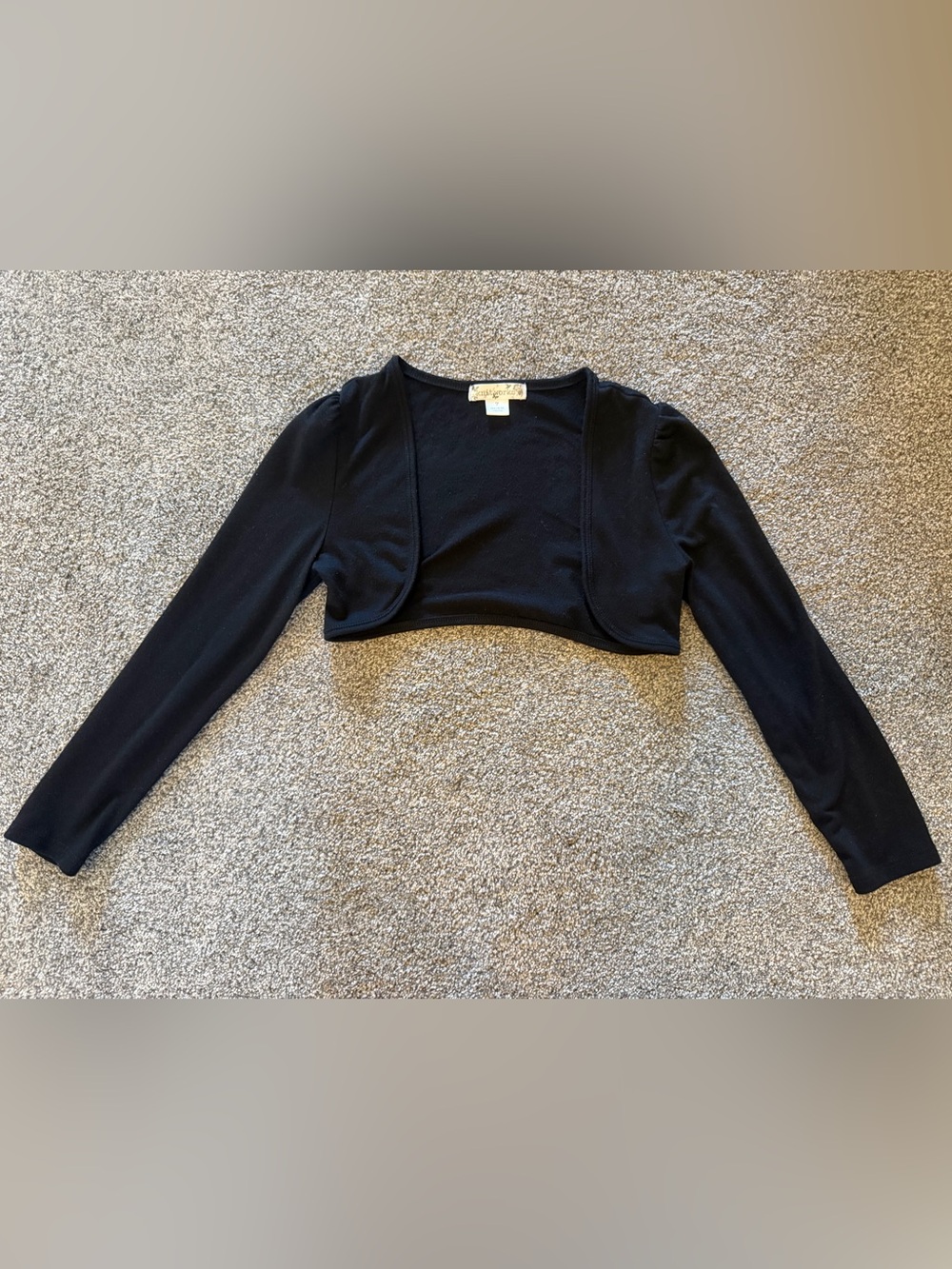 Girls Long-Sleeve Cropped Shrug